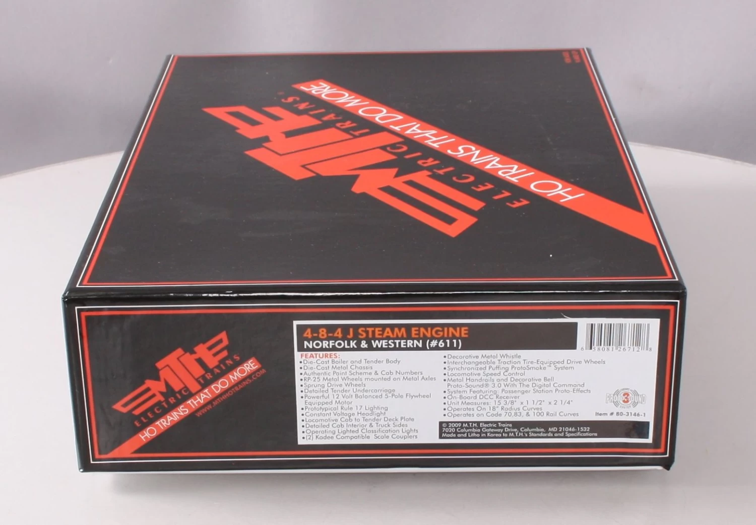 MTH 80-3146-1 HO Norfolk & Western J Class 4-8-4 Steam Engine W/PS 3.0 #611 13 MTH 80-3146-1 HO Norfolk & Western J Class 4-8-4 Steam Engine W/PS 3.0 #611 - Image 11