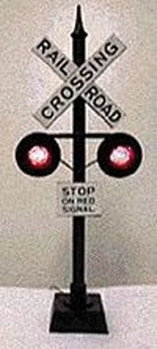 NJ International 3090 O-N-HO Scale Highway Flasher Crossbuck Signal