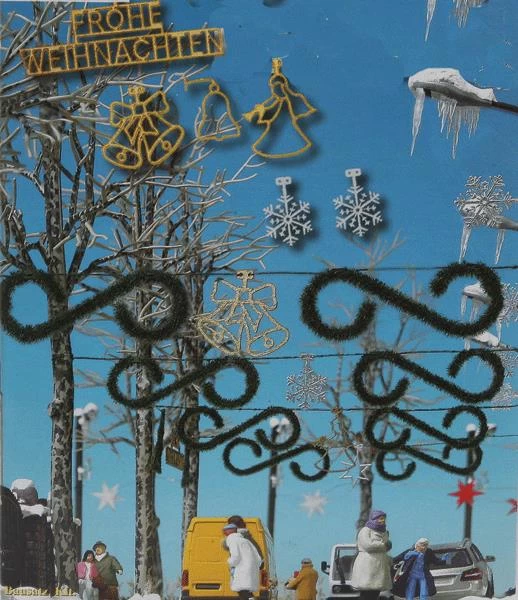 Busch 1061 Christmas Street Decor 3 Busch 1061 Christmas Street Decor