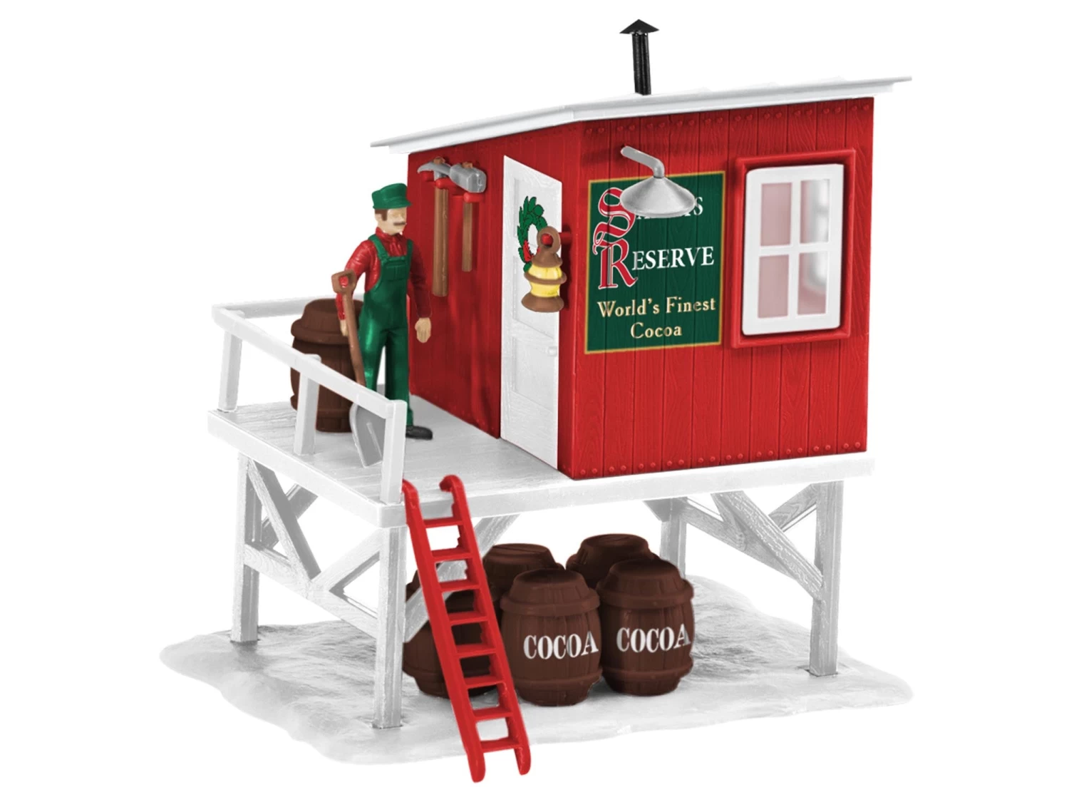 Lionel 6-82745 O Christmas Cocoa Barrel Shed W/Light Kit 3 Lionel 6-82745 O Christmas Cocoa Barrel Shed W/Light Kit