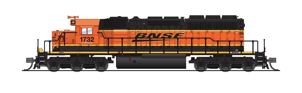 Broadway Limited 6193 N BNSF H3 Swoosh EMD SD40-2 Diesel Locomotive DCC #1734 3 Broadway Limited 6193 N BNSF H3 Swoosh EMD SD40-2 Diesel Locomotive DCC #1734