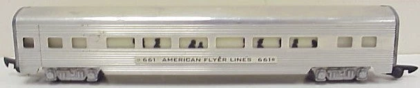 American Flyer 661 Vintage S Gauge Aluminum Pullman Passenger Car