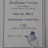 Gargraves 803-3 Steel Track Pins (Pack Of 80)