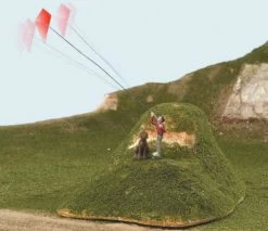 Lionel 6-21252 O Scale Operating Boy Flying Kite Animated Scene