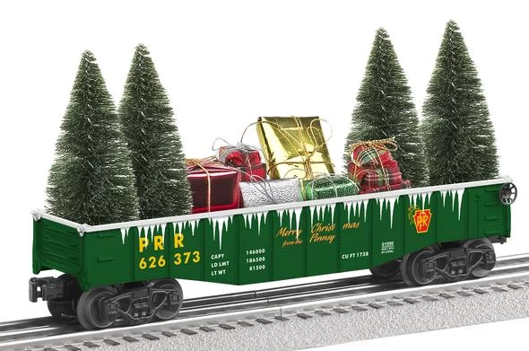 Lionel 6-81999 PRR Gondola With Christmas Gifts & Trees 3 Lionel 6-81999 PRR Gondola With Christmas Gifts & Trees
